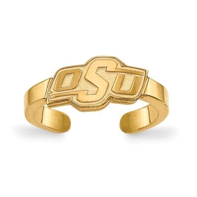 Oklahoma State University Toe Ring Gold-plated Silver GP028OKS, MPN: GP028OKS, 886774931807