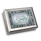 You Are Amazing Jeweled Silver Music Box: YOU LIGHT UP MY LIFE GM22911, MPN: GM22911, 633303852931