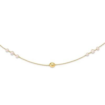 Sterling Silver &amp; Freshwater Cultured Pearl Necklace Gold-tone QG5315-36, MPN: QG5315-36, 883957872…