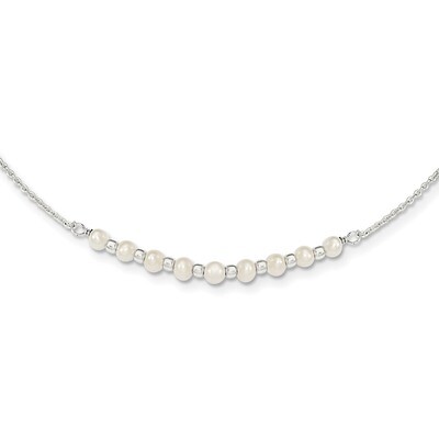 Freshwater Cultured Pearl Necklace 16.5 Inch Sterling Silver QG3964-16.5, MPN: QG3964-16.5, 1911017…