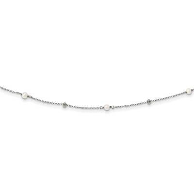 Beads &amp; Freshwater Cultured Pearl Necklace Sterling Silver Polished QG5329-36, MPN: QG5329-36, 8839…