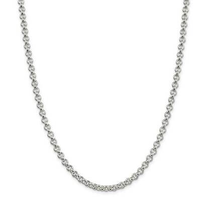 5mm Rolo Chain 26 Inch Sterling Silver QFC6-26, MPN: QFC6-26,
