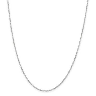 1.5mm Rolo Chain 28 Inch Sterling Silver QFC103-28, MPN: QFC103-28,
