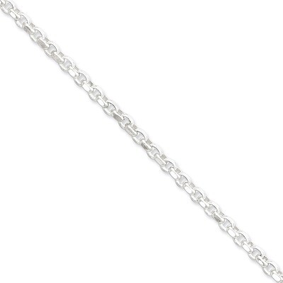 24 Inch 4mm Rolo Chain Sterling Silver QFC50-24, MPN: QFC50-24, 883957943305