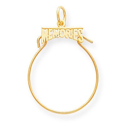 Memories Holder Charm 14k Gold C741, MPN: C741, 886774091402