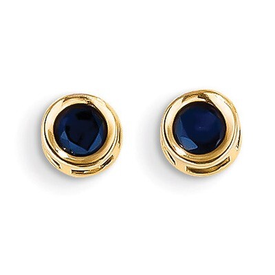 Sapphire Earrings - September 14k Gold XBE9, MPN: XBE9, 883957335773