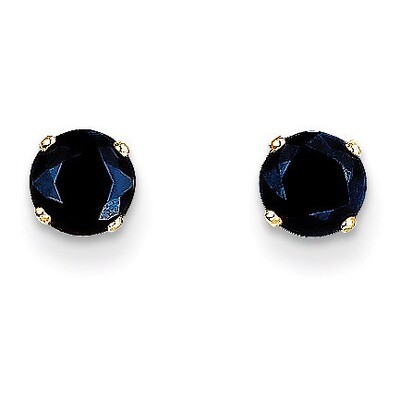 5mm Sapphire Earrings September 14k Gold XBE69, MPN: XBE69, 883957217475