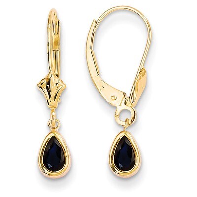6x4mm September/Sapphire Earrings 14k Gold XBE93, MPN: XBE93, 883957335780