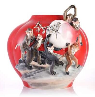 Franz Porcelain Wealth and Happiness Vase Limited Editon of 688 CP00173, MPN: CP00173,