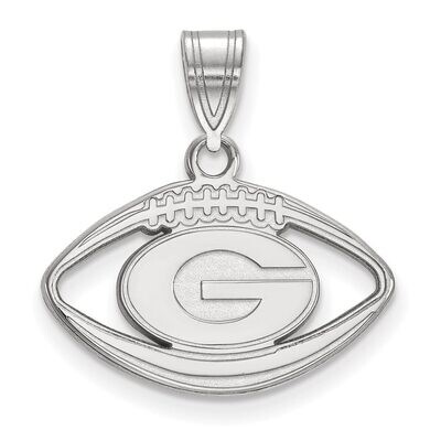 University of Georgia Pendant in Football Sterling Silver SS018UGA, MPN: SS018UGA, 886774706641