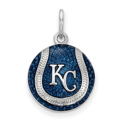 Kansas City Royals Enameled Baseball Charm Sterling Silver SS520ROY, MPN: SS520ROY, 634401431905