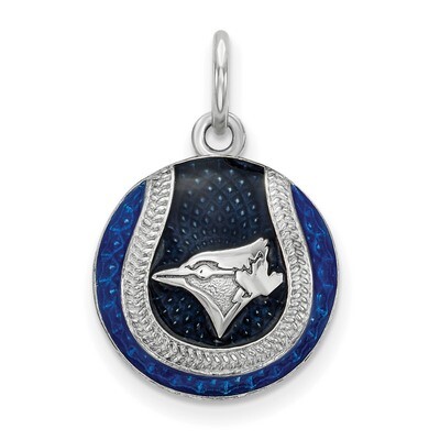 Toronto Blue Jays Enameled Baseball Charm Sterling Silver SS520BLU, MPN: SS520BLU, 634401005403