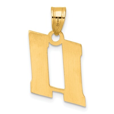 Block Number 11 Pendant 14k Gold Polished BN11, MPN: BN11, 196904079522