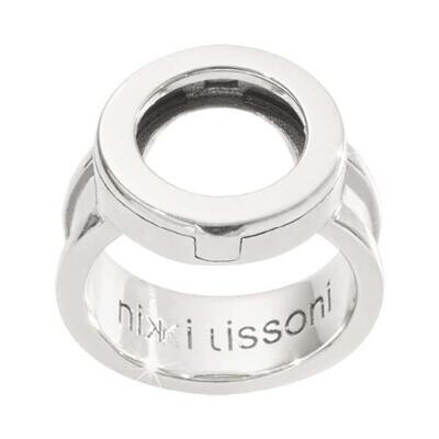 Nikki Lissoni Interchangeable Coin Ring Silver-Plated In Size 11 R1002S11, MPN: R1002S11, 871881923…