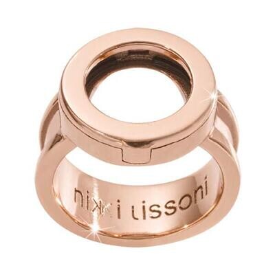 Nikki Lissoni Interchangeable Coin Ring Rose Gold-Plated In Size 11 R1002RG11, MPN: R1002RG11, 8718…