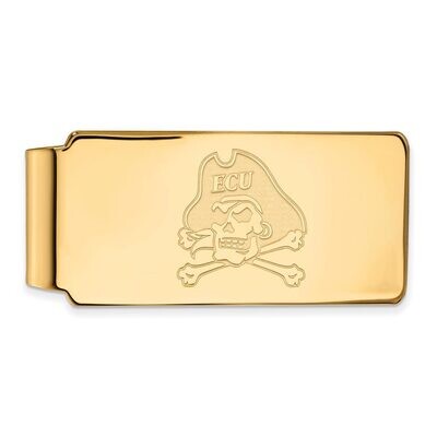 East Carolina University Money Clip 10k Yellow Gold 1Y021ECU, MPN: 1Y021ECU, 886774811949