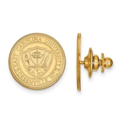 East Carolina University Crest Cufflinks Gold-plated Silver GP056ECU, MPN: GP056ECU, 886774949413