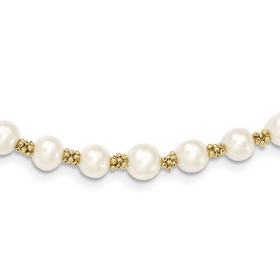 Cultured Pearl Bracelet 7.25 Inch 14k Gold XF153-7.25, MPN: XF153-7.25, 883957484914