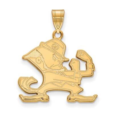 University of Notre Dame Large Pendant 14k Yellow Gold 4Y046UND, MPN: 4Y046UND, 191101129995