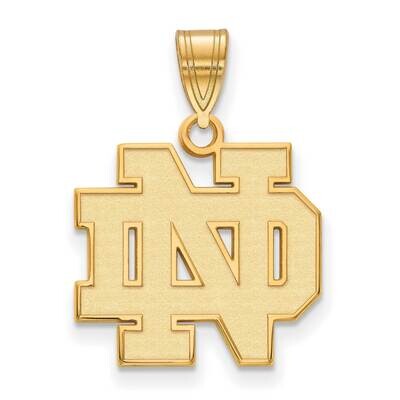 University of Notre Dame Medium Pendant 14k Yellow Gold 4Y003UND, MPN: 4Y003UND, 191101129797