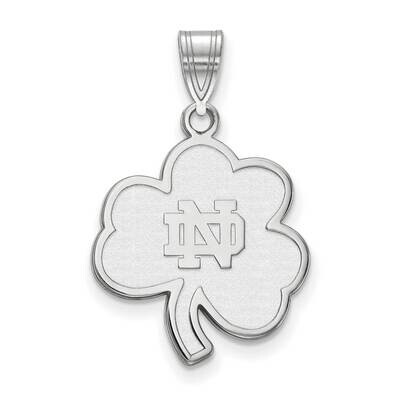 University of Notre Dame Large Pendant 14k White Gold 4W063UND, MPN: 4W063UND, 191101130021