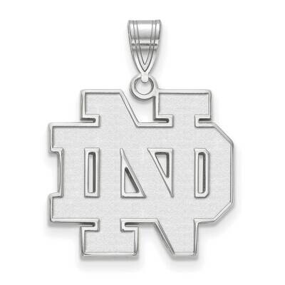 University of Notre Dame Large Pendant 10k White Gold 1W004UND, MPN: 1W004UND, 191101129926