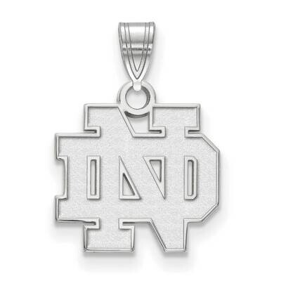 University of Notre Dame Small Pendant 10k White Gold 1W002UND, MPN: 1W002UND, 191101129643
