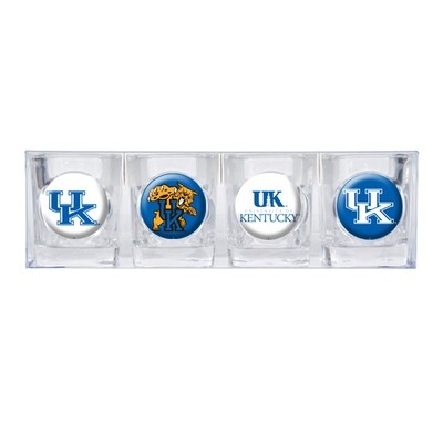 University of Kentucky 4-piece Shot Glass Set GC3574, MPN: GC3574, 89006125788
