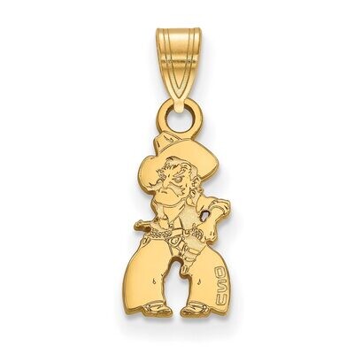Oklahoma State University Small Pendant 14k Yellow Gold 4Y060OKS, MPN: 4Y060OKS, 886774885711