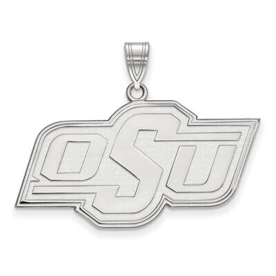 Oklahoma State University Large Pendant 10k White Gold 1W004OKS, MPN: 1W004OKS, 886774772295