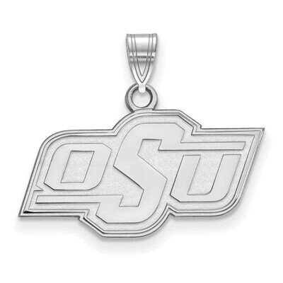 Oklahoma State University Small Pendant 10k White Gold 1W002OKS, MPN: 1W002OKS, 886774768564