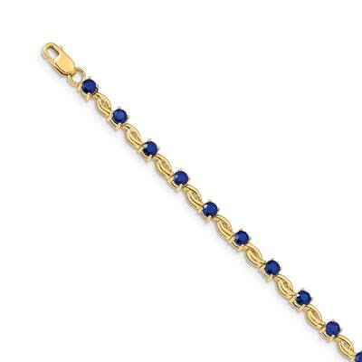 Sapphire Bracelet 14k Gold BM4480-SA-Y, MPN: BM4480-SA-Y, 883957386522