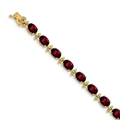 Garnet Bracelet 14k Gold BM4501-GA-Y, MPN: BM4501-GA-Y, 643905134960