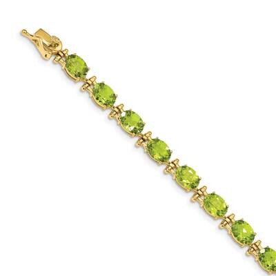 Peridot Bracelet 14k Gold BM4501-PE-Y, MPN: BM4501-PE-Y, 643905134984