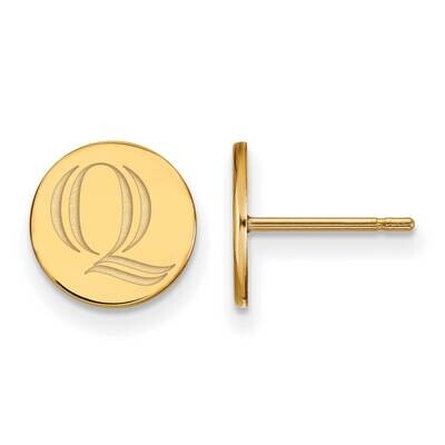 Quinnipiac University Extra-Small Post Earrings Gold-plated Sterling Silver GP004QUU, MPN: GP004QUU…