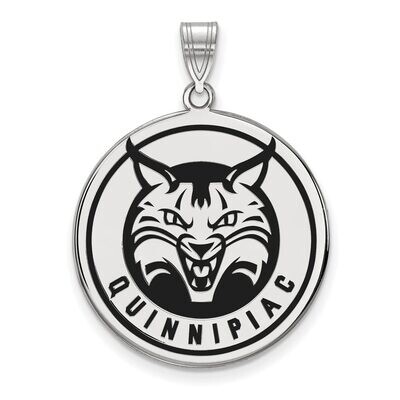Quinnipiac University XLarge Enamel Disc Pendant Sterling Silver SS003QUU, MPN: SS003QUU, 886774696…