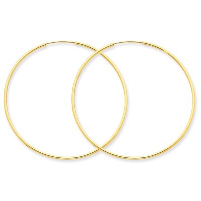 1.25mm Endless Hoop Earring 14k Gold XY1212, MPN: XY1212, 883957299976
