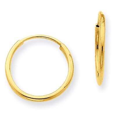 1.25mm Endless Hoop Earring 14k Gold XY1210, MPN: XY1210, 883957299952