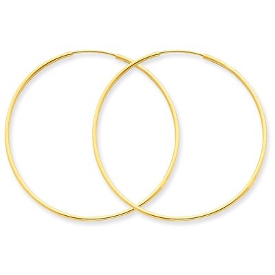 1.25mm Endless Hoop Earring 14k Gold XY1211, MPN: XY1211, 883957299969