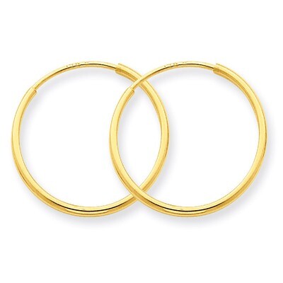 1.25mm Endless Hoop Earring 14k Gold XY1208, MPN: XY1208, 883957299938