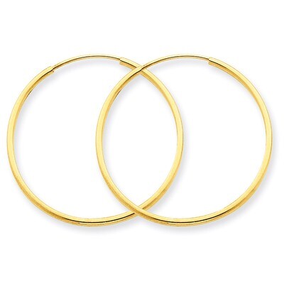 1.25mm Endless Hoop Earring 14k Gold XY1206, MPN: XY1206, 883957299914