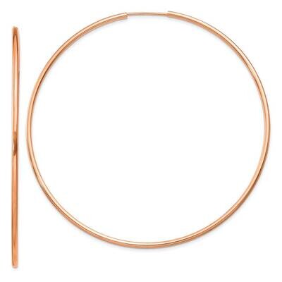 1.5mm Polished Endless Hoop Earrings 14k Rose Gold TF1437, MPN: TF1437, 883957917733