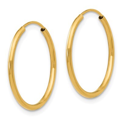 Endless Hoop Earrings - 14k Gold SE187 by Madi K, MPN: SE187, 883957534312