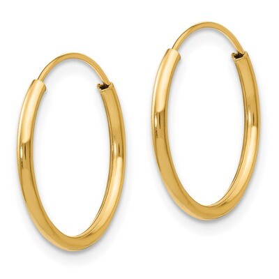 Endless Hoop Earrings - 14k Gold SE186 by Madi K, MPN: SE186, 883957531182