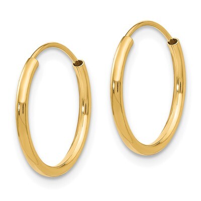 Endless Hoop Earrings - 14k Gold SE185 by Madi K, MPN: SE185, 883957549965