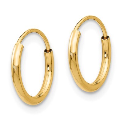 Endless Hoop Earrings - 14k Gold SE183 by Madi K, MPN: SE183, 883957527574