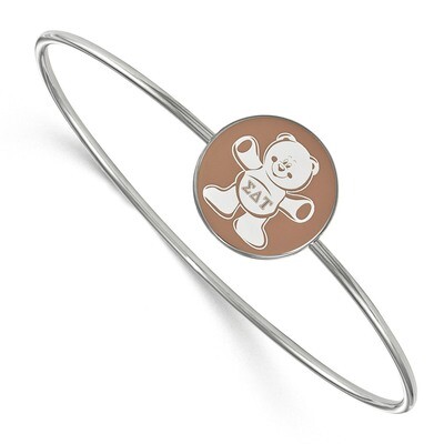 Sigma Delta Tau Enameled Slip-on Bangle Sterling Silver SS049SDT-8, MPN: SS049SDT-8, 191101103063