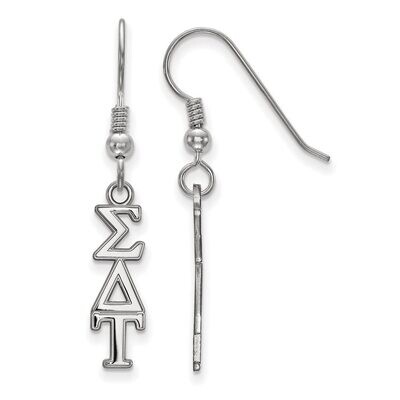 Sigma Delta Tau Small Dangle Earrings Sterling Silver SS026SDT, MPN: SS026SDT, 886774611174