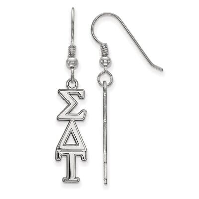 Sigma Delta Tau Dangle Medium Earrings Sterling Silver SS004SDT, MPN: SS004SDT, 886774610955
