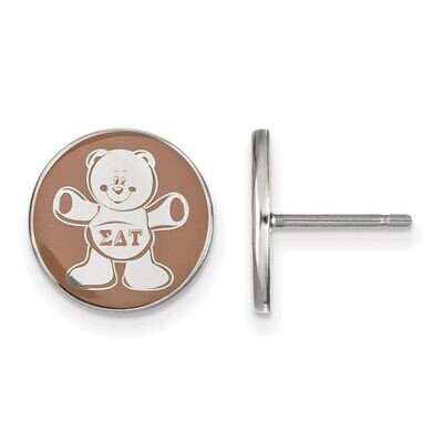 Sigma Delta Tau Enameled Post Earrings Sterling Silver SS046SDT, MPN: SS046SDT, 886774611372